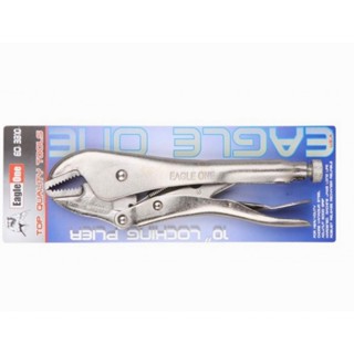 EAGLE ONE คีมล็อก คีมล็อค สี Sliver ขนาด 10 นิ้ว ปากคีมเป็นโลหะชุบแข็ง แข็งแรง ทนทาน เยี่ยม