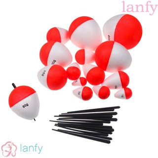 LANFY ทุ่นลอยน้ํา EVA น้ําหนักเบา 0.5 กรัม - 60 กรัม สีแดง และสีขาว