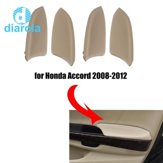 ฝาครอบที่เท้าแขนประตูรถยนต์ สําหรับ Honda Accord 2008-2012 83553-TA0-A31ZC 83503-TA0-A31ZC 83753TAOA31ZA 83703TAOA31ZC 4 ชิ้น