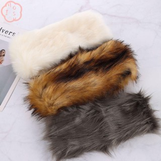 MIOSHOP ผู้หญิง Faux ขนแถบคาดศีรษะหมวกฤดูหนาวอบอุ่นปุยรัสเซียหมวก Earmuff