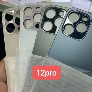 ฝาครอบแบตเตอรี่ ด้านหลัง รูขนาดใหญ่ แบบเปลี่ยน สําหรับ IPhone 12 Pro 12 Pro Max