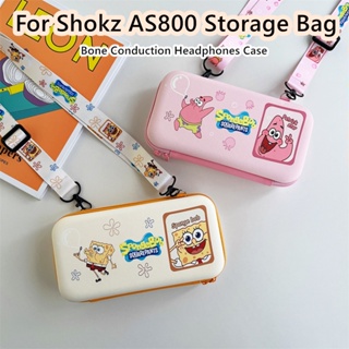 【จัดส่งรวดเร็ว】กระเป๋าเก็บหูฟัง แบบพกพา ลายการ์ตูนน่ารัก สําหรับ Shokz AS800 Shokz AS800