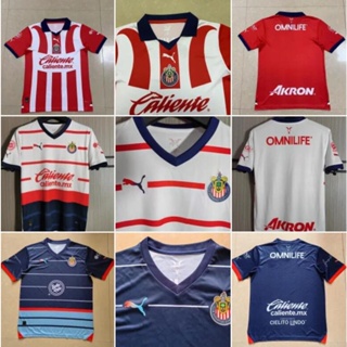 เสื้อกีฬาแขนสั้น ลายทีมชาติฟุตบอล Chivas 23/24 ชุดเหย้า