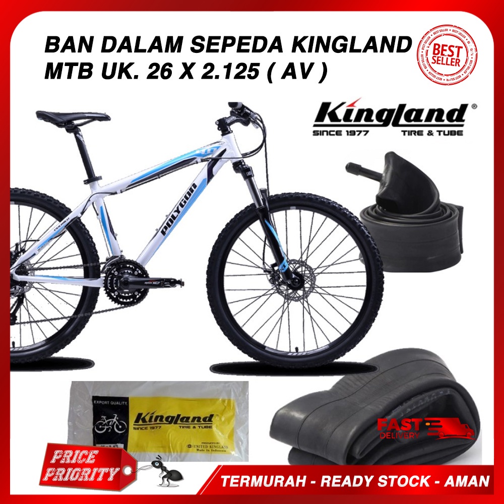 KINGLAND 26 x 2.125 ยางในจักรยาน AV 26 x 2125 MTB ยางในจักรยาน