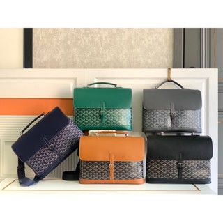 พรี​ ราคา11000 Goyard citadan หนังวัว กระเป๋าสะพายไหล่ กระเป๋าเอกสาร39*33*9cm