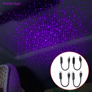 Vhdd โคมไฟโปรเจคเตอร์ LED รูปดาว ท้องฟ้ากลางคืน ชาร์จ USB สําหรับติดตกแต่งภายในรถยนต์