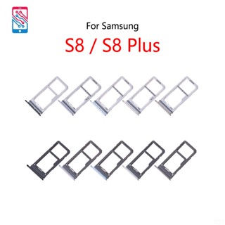 ใหม่ ถาดใส่ซิมการ์ดรีดเดอร์ สําหรับ Samsung Galaxy S8 G950 G950F S8 Plus G955 G955F 10 ชิ้น ต่อล็อต