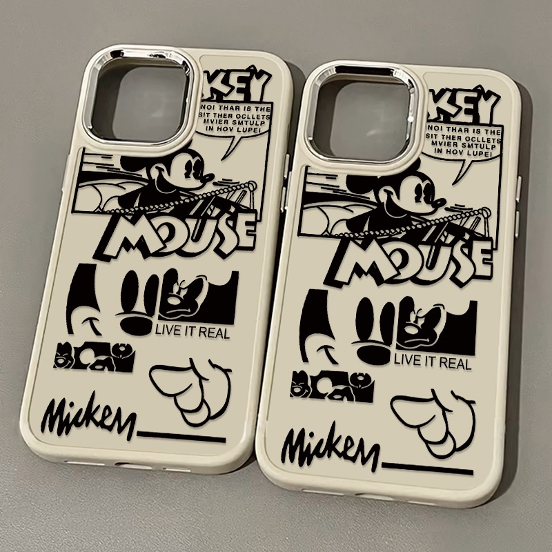 เคสโทรศัพท์มือถือ ซิลิโคนนุ่ม กันกระแทก ลายหนูน่ารัก สําหรับ IPhone 14 15 13 12 11 Pro Max XS X XR 8 7