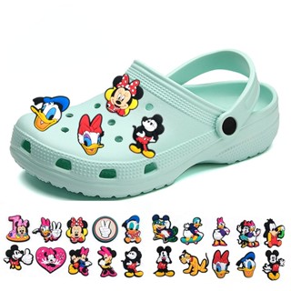 CROCS เข็มกลัด รูป Disney Minnie Jbitz น่ารัก อุปกรณ์เสริม สําหรับตกแต่งรองเท้าเด็ก