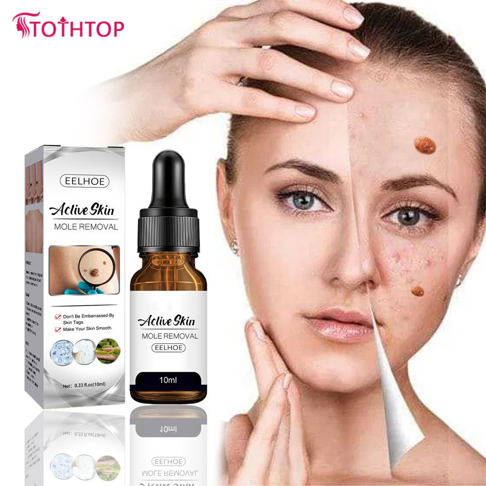 Eelhoe Aclive Skin Mole Removal Essence Salicylic Acid กำจัดไฝหูด ทำให้เมลานินจางลง ปรับปรุงการรักษาโทนสีผิวหมองคล้ำ [TOP]