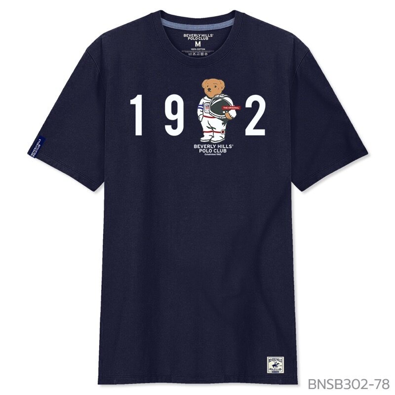 Polo BHPC เสื้อยืดคอกลมลายหมีS-5XL