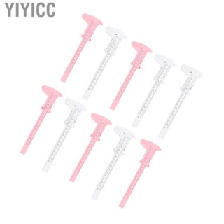 Yiyicc 10PCS 150mm Eyebrow Stencil Microblading Ruler Clear Scale Guide Measuring Tool for Shape Assist a