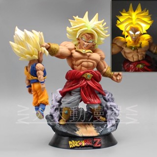 ส่งฟรี พร้อมส่ง โมเดลฟิกเกอร์ อนิเมะดราก้อนบอล GK LG Flip Model Rampage Broly VS Goku WCF Scale Super Saiyan สําหรับตกแต่ง