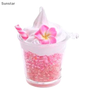 Sunstar พวงกุญแจ จี้ตุ๊กตาการ์ตูนพีช เรืองแสง ทรงกลม DIY