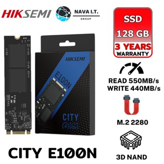 COINSคืน15%⚡FB9JMZV6⚡ HIKSEMI CITY SERIES SSD E100N 128GB M.2 2280 3D NAND รับประกัน 3ปี