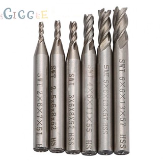 ⭐พร้อมส่ง ⭐End Mill Heavy duty ชุดอะไหล่ขลุ่ย 4 แฉก HSS CNC ความเร็วสูง แบบเปลี่ยน 6 ชิ้น