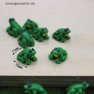 Strongaroetrtr โมเดลกบจิ๋ว อุปกรณ์เสริม สําหรับตกแต่งบ้านตุ๊กตา 2 ชิ้น