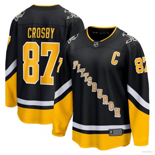 เสื้อยืดแขนยาว ลาย NP2 NHL Pittsburgh Penguins Sidney Crosby Jersey Hockey พลัสไซซ์ PN2