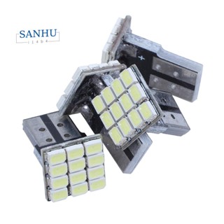 T10 W5W หลอดไฟแคนบัส สีขาว 1206 12-SMD LED 12V x4