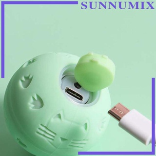 [Sunnimix] ของเล่นลูกบอลซิลิโคนไฟฟ้า 2 โหมด พร้อมไฟ Led สําหรับแมว ลูกสุนัข