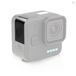 {fash} Puluz ฝาครอบแบตเตอรี่ โลหะ สีดํา แบบเปลี่ยน สําหรับ GoPro Hero 11