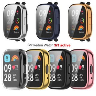 สําหรับ Redmi Watch 3 3 Active Lite ตัวป้องกันหน้าจอนาฬิกา TPU กรอบซอฟต์แวร์