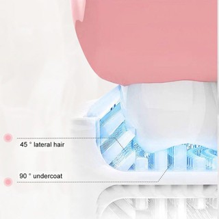 แปรงสีฟันไฟฟ้าอัตโนมัติ รูปตัว U กันน้ํา ชาร์จ USB สําหรับเด็ก