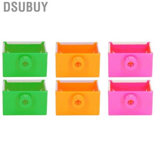 Dsubuy 2Pcs Pet  Bowl Plastic Prevent Biting Feed Trough For Cage Hot