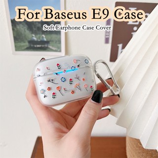 【ส่วนลด】เคสหูฟัง แบบนิ่ม ลายการ์ตูนมินิมอล สําหรับ Baseus E9 Baseus Bowie E9