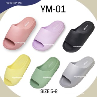 Monobo Moniga YM-01 ทรง Yeezy Slide รองเท้าแตะผู้หญิง ของแท้ 100% หนา 1.5 นิ้ว