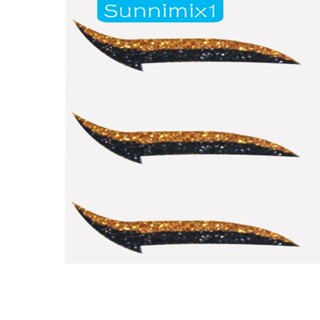 [Sunnimix1] สติกเกอร์อายไลเนอร์ แวววาว ใช้ง่าย สําหรับแต่งหน้า เต้นรํา 5 คู่