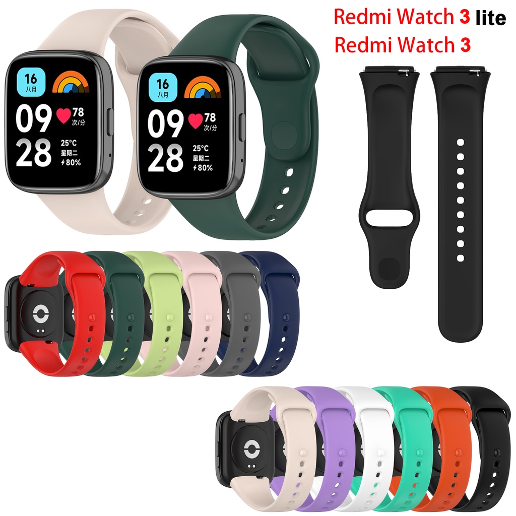 สายรัดข้อมือ Redmi Watch 3 สายซิลิโคน เปลี่ยนได้ สายรัดข้อมือกีฬา สําหรับ Redmi Watch 3 Active lite