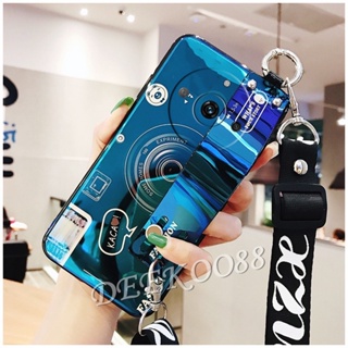 เคสโทรศัพท์มือถือ TPU แบบนิ่ม ลายกล้องน่ารัก พร้อมสายคล้อง สําหรับ Realme11Pro+ Realme 11 Pro Plus Pro+ C53 NFC 4G 5G 2023 Realme11 11Pro+