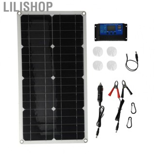 Lilishop 100W Solar Panel With 10A Charge Controller Photovoltaic Module For Cars G