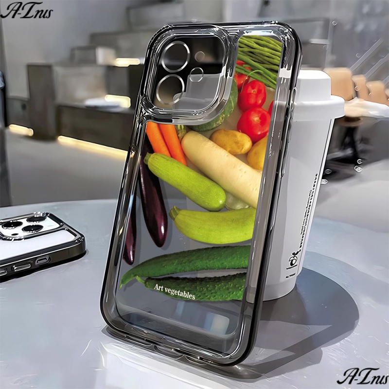 เคสโทรศัพท์มือถือนิ่ม กันกระแทก รอบด้าน ลายผัก สําหรับ Iphone Apple 14Promax 8p 1211 7 13 13 UCPN