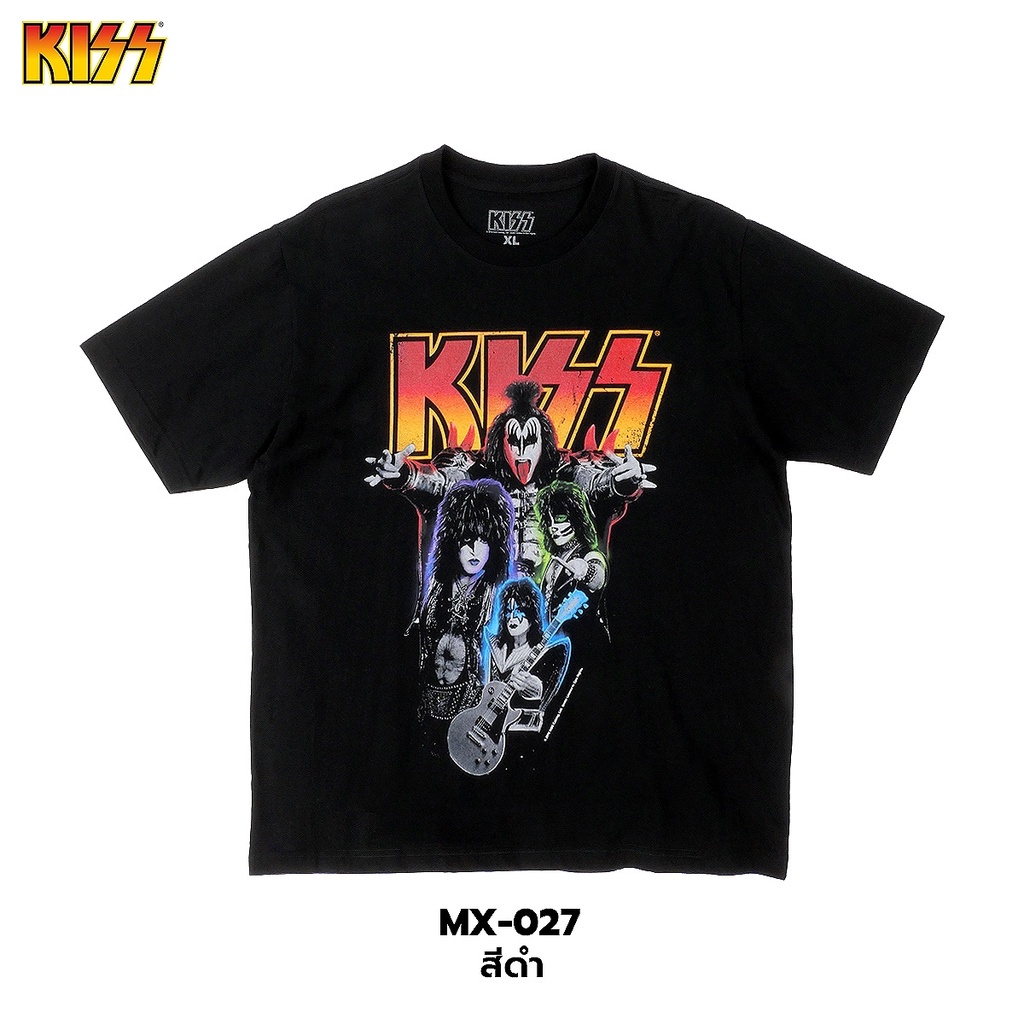 เมย์ a Power 7 Shop เสื้อยืดวง คิส ลิขสิทธ์แท้ KISS -SHIRS (MX-027)