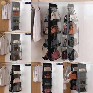 【VARSTR】Storage Bags 35x35x90cm 6 Pockets For Wardrobe Closet Non-Woven Fabric