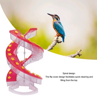 UHomee Hummingbird Feeder พลาสติกใสเติมง่าย Spiral Bird สำหรับสวน