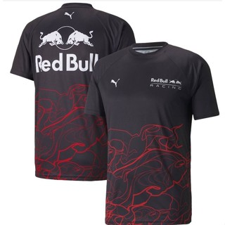 ใหม่ เสื้อกันหนาว แขนสั้น ผ้าตาข่าย พิมพ์ลายทีมแข่งรถ F1 ระบายอากาศ ลําลอง แฟชั่นฤดูร้อน สําหรับผู้ชาย