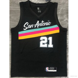 เสื้อกีฬาแขนกุด ลายทีม NP2 NBA Jersey San Antonio Spurs No.21 Tim Duncan Classic พลัสไซซ์ PN2 2021