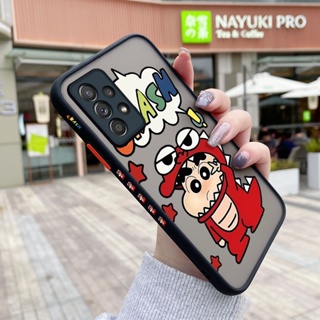 เคสโทรศัพท์มือถือ ซิลิโคน ใส กันกระแทก ลายการ์ตูนชินจัง สําหรับ Samsung galaxy A52 4G A52 5G A52s 5G