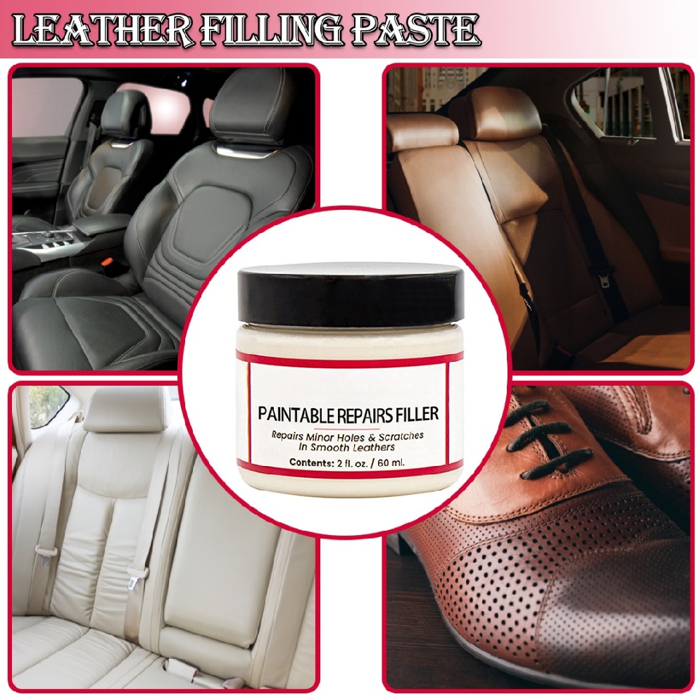 Leather Filling Paste 60ml Natural Leather Filler Repair Compound