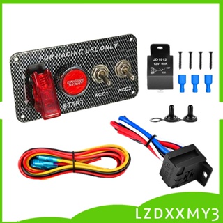 [Lzdxxmy3] ชุดปุ่มกดสตาร์ทเครื่องยนต์ 12V ทนทาน สําหรับเรือยอร์ช 12V รถคาราวาน เรือ เครื่องยนต์