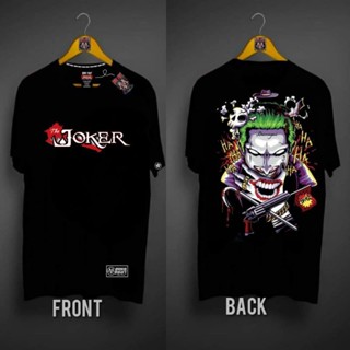 เสื้อยืด Summer Man คอกลมแขนสั้นหลวม ผ้าฝ้ายพิมพ์เสื้อยืด Joker พิมพ์