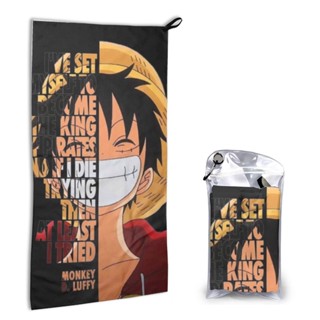 【มีสินค้า】ผ้าขนหนูไฟเบอร์ พิมพ์ลาย ONE PIECE แห้งเร็ว ขนาด 40x80 ซม. สําหรับทุกเพศ