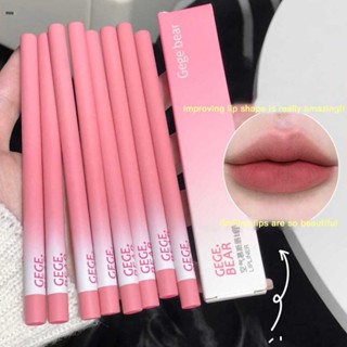 Gege Bear Air Mousse Lip Liner Matte Fog Surface Not Stick Cup Outline Lip Line ลิปสติก White Lip Gloss For Women nuuo