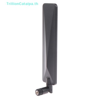 Trillioncatalpa เสาอากาศเราเตอร์ Wifi 5g 22dbi 600-6000MHz SMA ตัวผู้ สําหรับการ์ดเครือข่ายไร้สาย TH