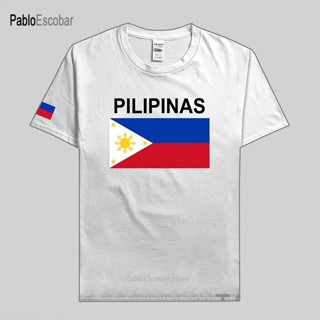 เสื้อยืด ผ้าฝ้าย พิมพ์ลาย Philippines Pilipinas ขนาดใหญ่ สําหรับผู้ชาย