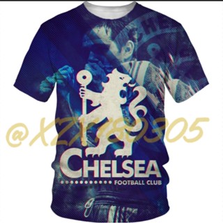 (ทั้งหมดในสต็อก Xzx180305) ใหม่ เสื้อยืด ลายฟุตบอล chelse FC 3D 25