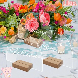 Lilac ป้ายอะคริลิคใส รูปตัวเลข ทนทาน สําหรับตกแต่งโต๊ะ งานปาร์ตี้ DIY